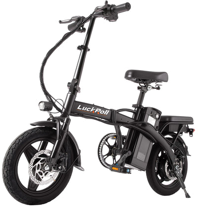 14-Inch Portable Commuter E-Bike Classic Peak Foldable Removable Battery Bicycle