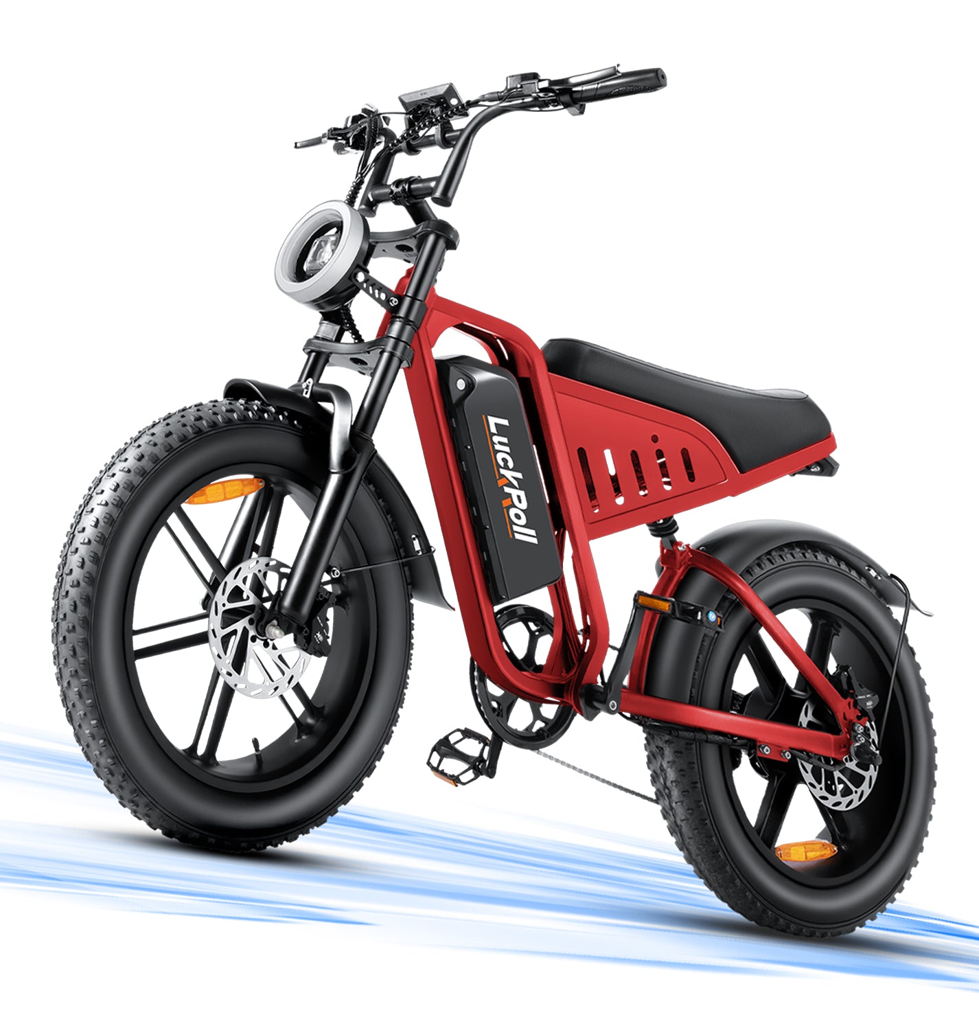 20-Inch Fat Tire Electric Dirt Bike 2000/1500W Moped with NFC & Password Unlock