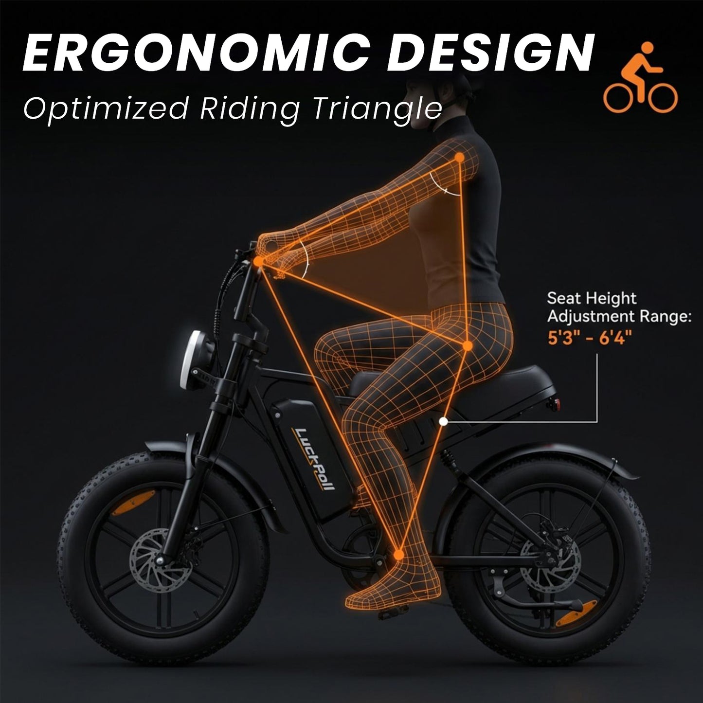 20-Inch Fat Tire Electric Dirt Bike 2000/1500W Moped with NFC & Password Unlock